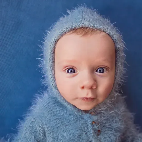 Eyes and Face Retouching — Newborn Photo Editing after editing