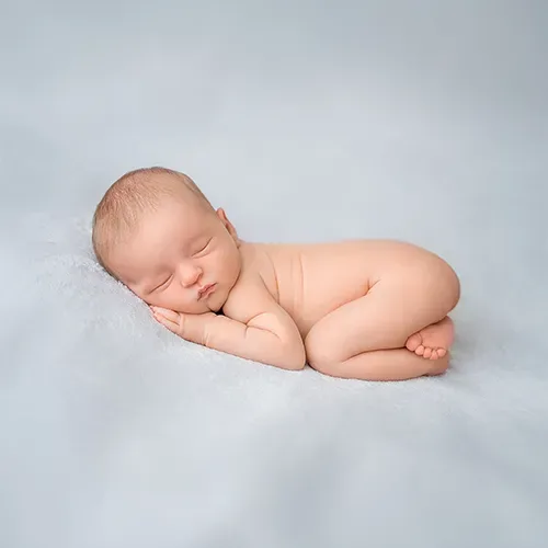 Gentle Color Adjustment — Newborn Photo Editing after editing